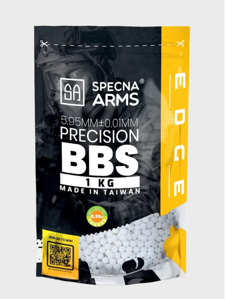 SPECNA ARMS Kulki Precyzyjne do ASG Edge Ultra Tracer BIO 0,30g 1kg Zielone Fluorescencyjne