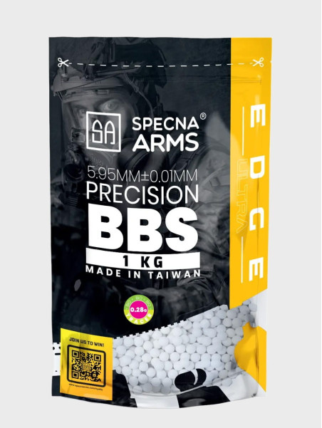 SPECNA ARMS Kulki Precyzyjne do ASG Edge Ultra Tracer BIO 0,28g 1kg Zielone Fluorescencyjne