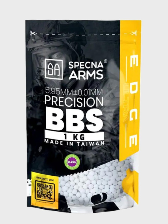 SPECNA ARMS Kulki precyzyjne do ASG EDGE ULTRA BIO 0,20g 1kg białe