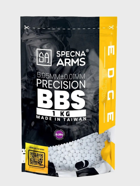 SPECNA ARMS Kulki precyzyjne do ASG Edge Ultra 0,20g 1kg białe