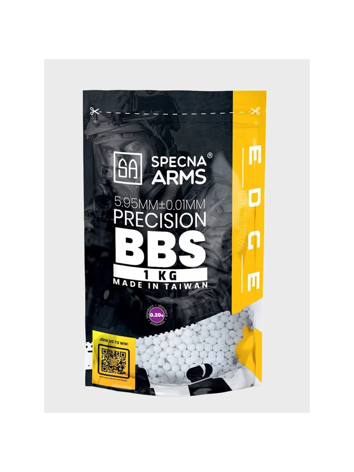 SPECNA ARMS Kulki precyzyjne do ASG Edge Ultra 0,20g 1kg białe