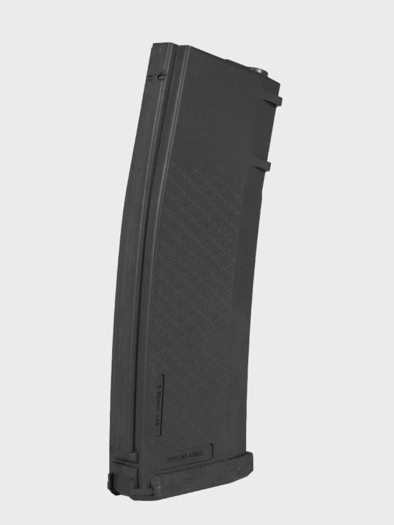 SPECNA ARMS Zestaw 5 Magazynków ASG S-Mag Hi-Cap do replik M4/M16 pojemność 380 kulek czarny