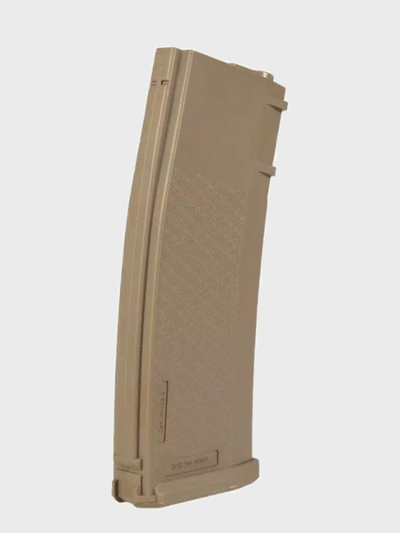 SPECNA ARMS Zestaw 5 magazynków ASG S-Mag Mid-Cap pojemność 125 kulek tan
