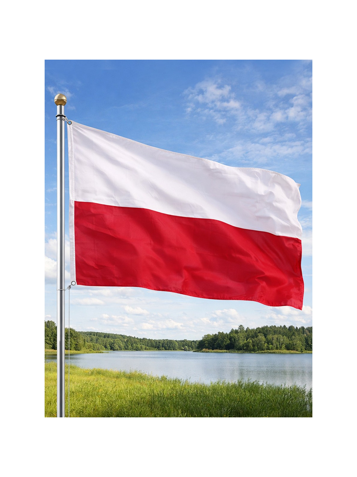 FOSCO INDUSTRIES Flaga na maszt Polski Polska 100 x 150 cm