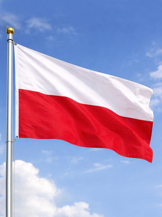 FOSCO INDUSTRIES Flaga na maszt Polski Polska 100 x 150 cm