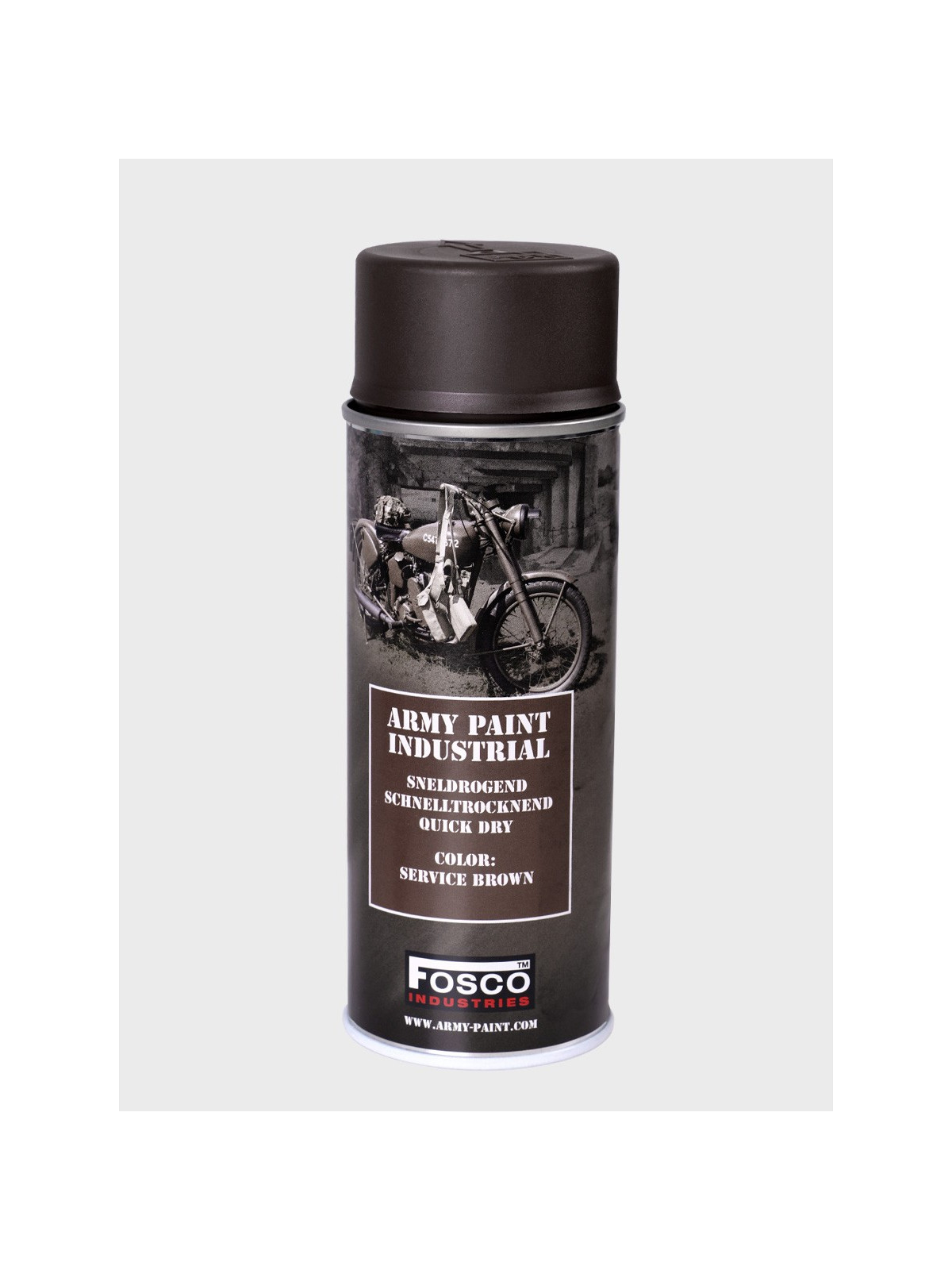 FOSCO INDUSTRIES Farba w Sprayu do Maskowania Broni Sprzętu 400ml WH Service Brown