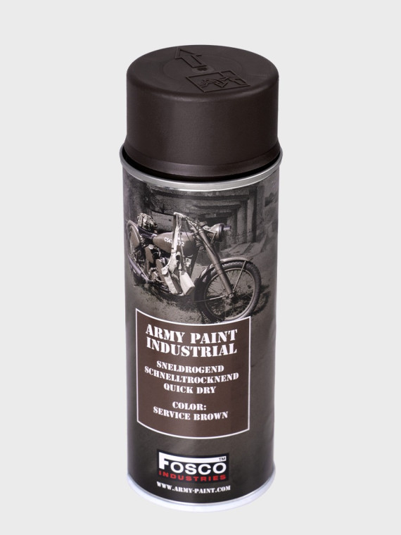 FOSCO INDUSTRIES Farba w Sprayu do Maskowania Broni Sprzętu 400ml WH Service Brown