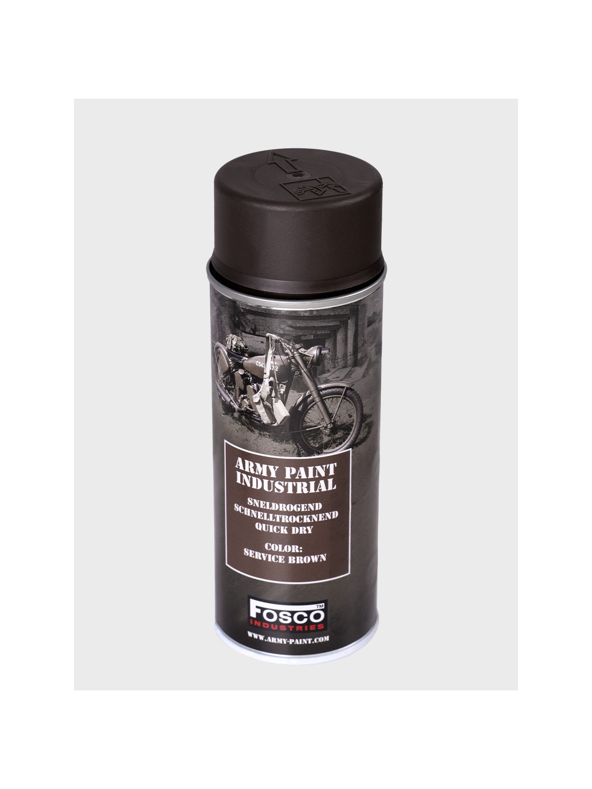 FOSCO INDUSTRIES Farba w Sprayu do Maskowania Broni Sprzętu 400ml WH Service Brown