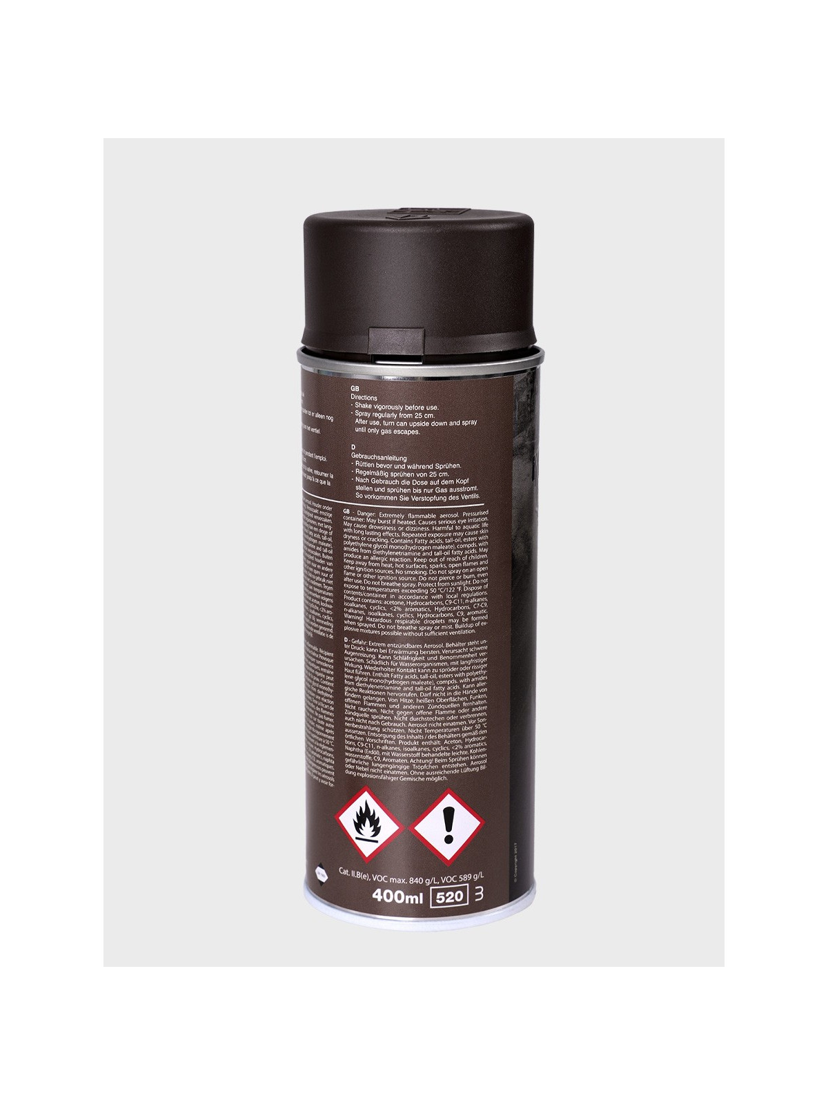FOSCO INDUSTRIES Farba w Sprayu do Maskowania Broni Sprzętu 400ml WH Service Brown