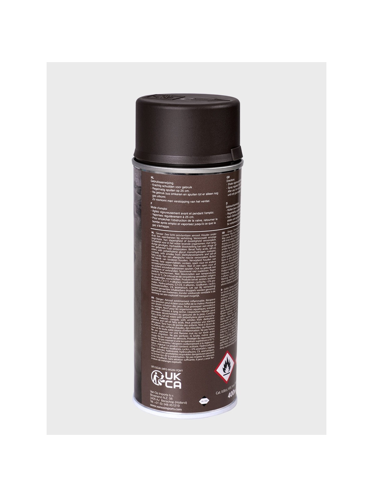 FOSCO INDUSTRIES Farba w Sprayu do Maskowania Broni Sprzętu 400ml WH Service Brown