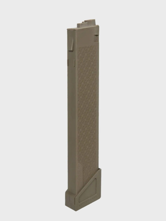 SPECNA ARMS Magazynek ASG S-Mag Mid-Cap do replik serii X pojemność 100 kulek tan