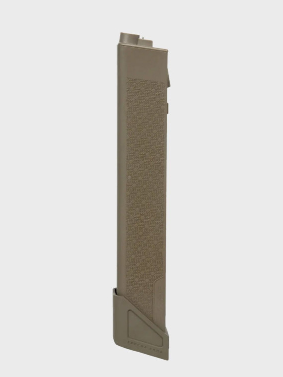 SPECNA ARMS Magazynek ASG S-Mag Mid-Cap do replik serii X pojemność 100 kulek tan