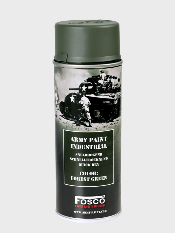 FOSCO INDUSTRIES Farba w Sprayu do Maskowania Broni Sprzętu 400ml Forest Green