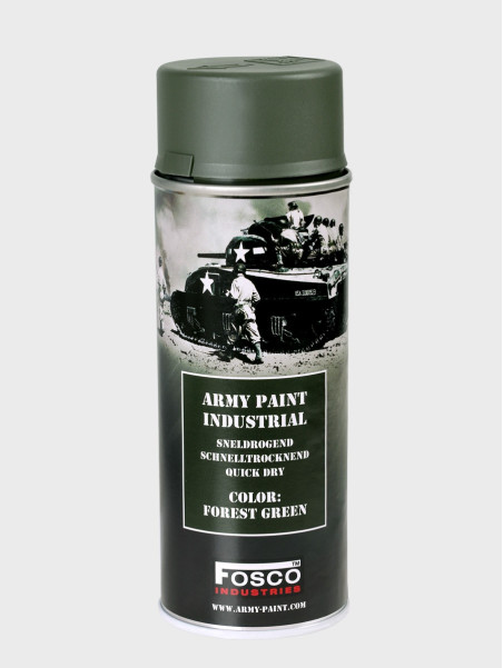 FOSCO INDUSTRIES Farba w Sprayu do Maskowania Broni Sprzętu 400ml Forest Green