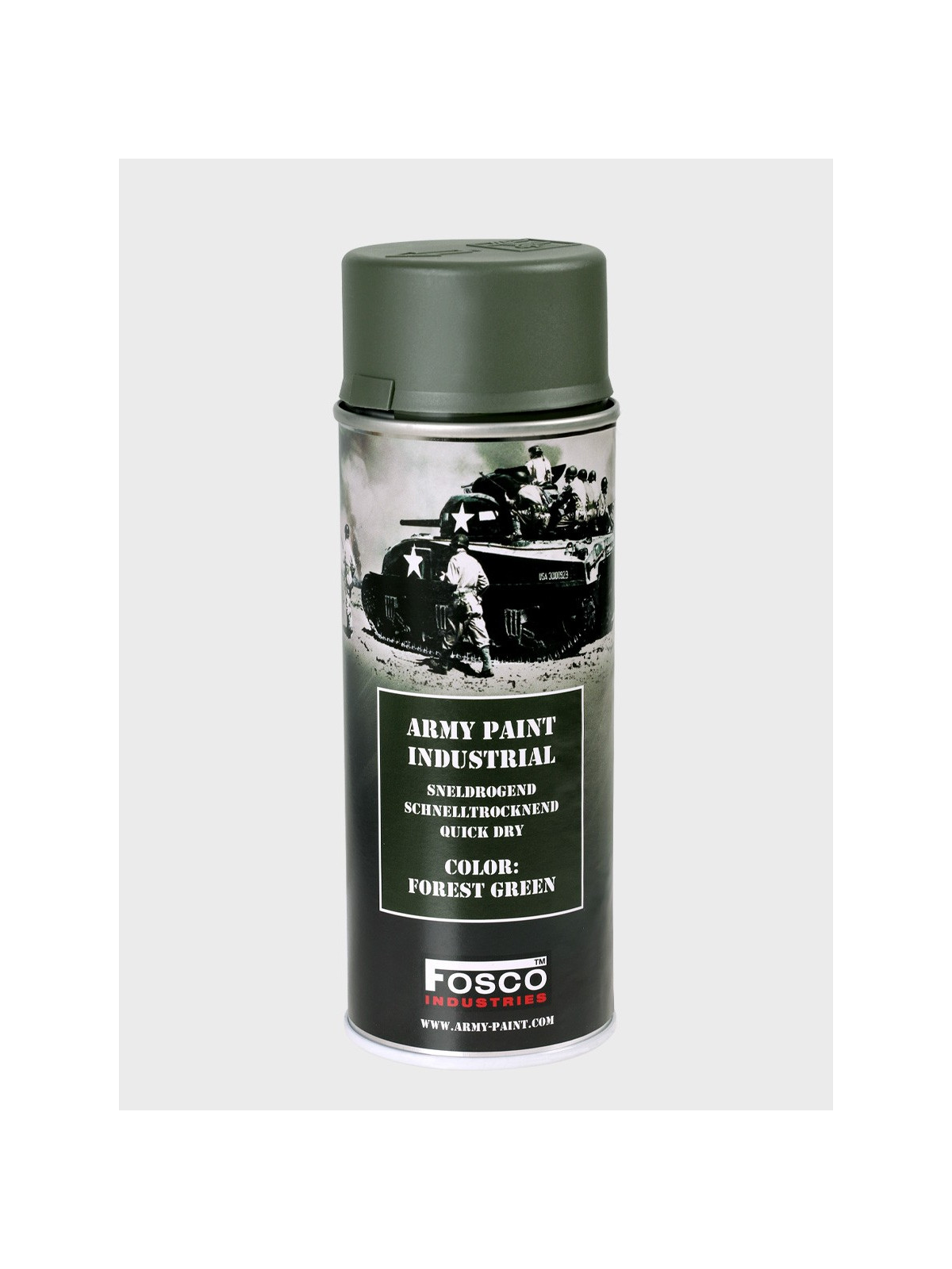 FOSCO INDUSTRIES Farba w Sprayu do Maskowania Broni Sprzętu 400ml Forest Green