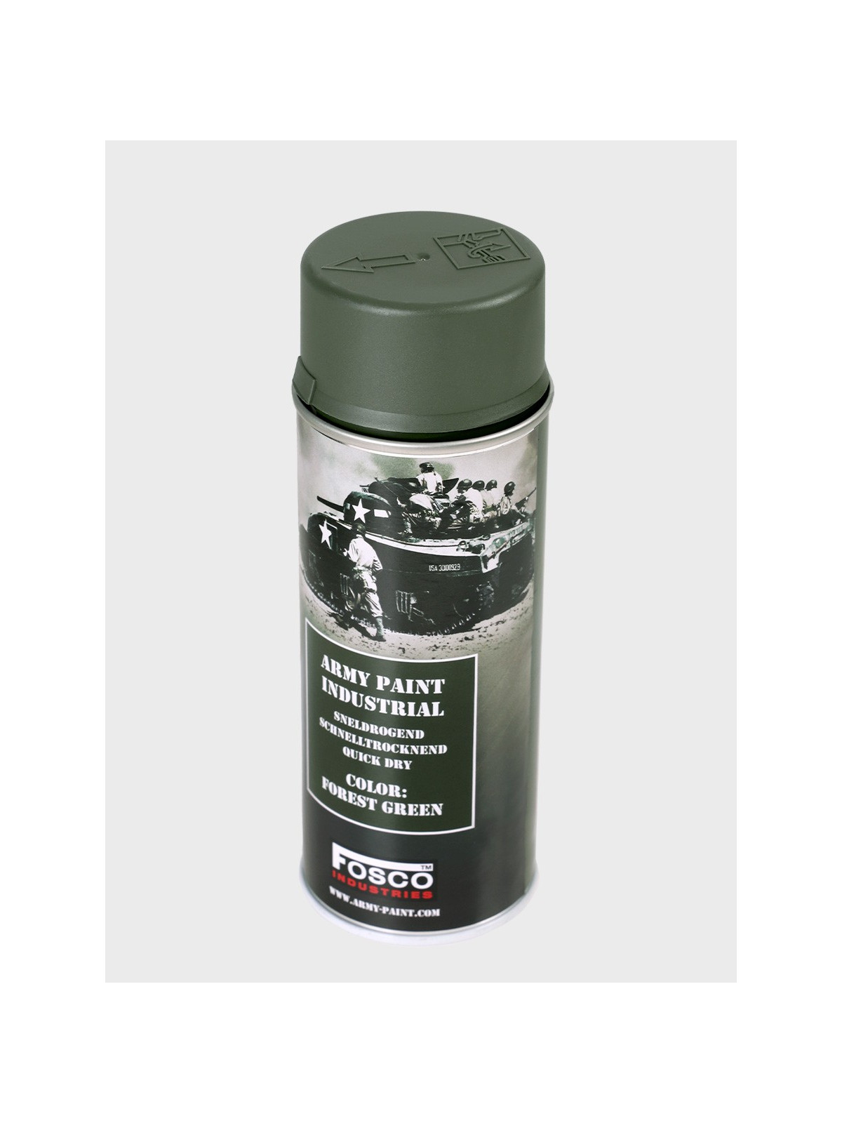 FOSCO INDUSTRIES Farba w Sprayu do Maskowania Broni Sprzętu 400ml Forest Green