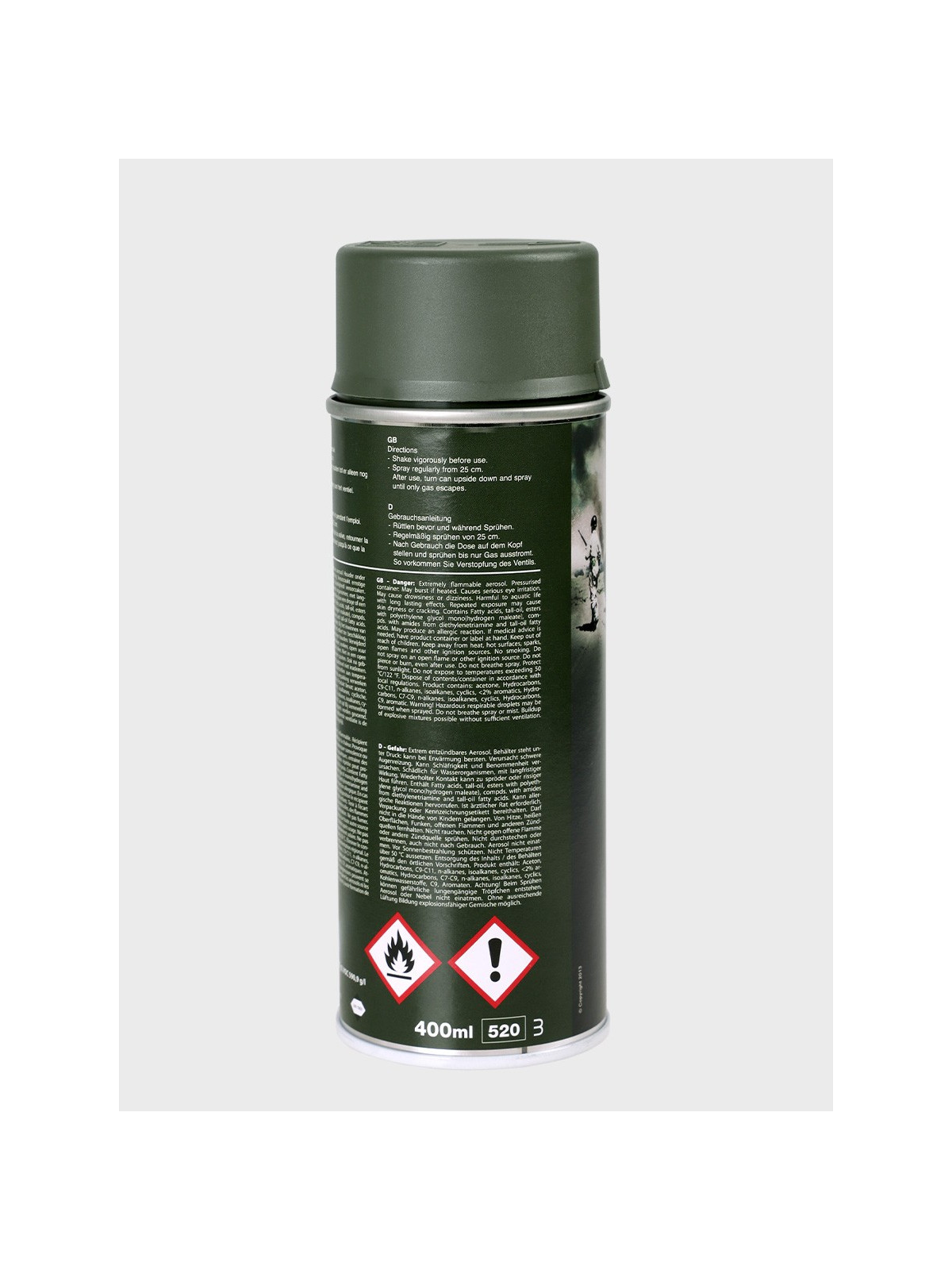 FOSCO INDUSTRIES Farba w Sprayu do Maskowania Broni Sprzętu 400ml Forest Green
