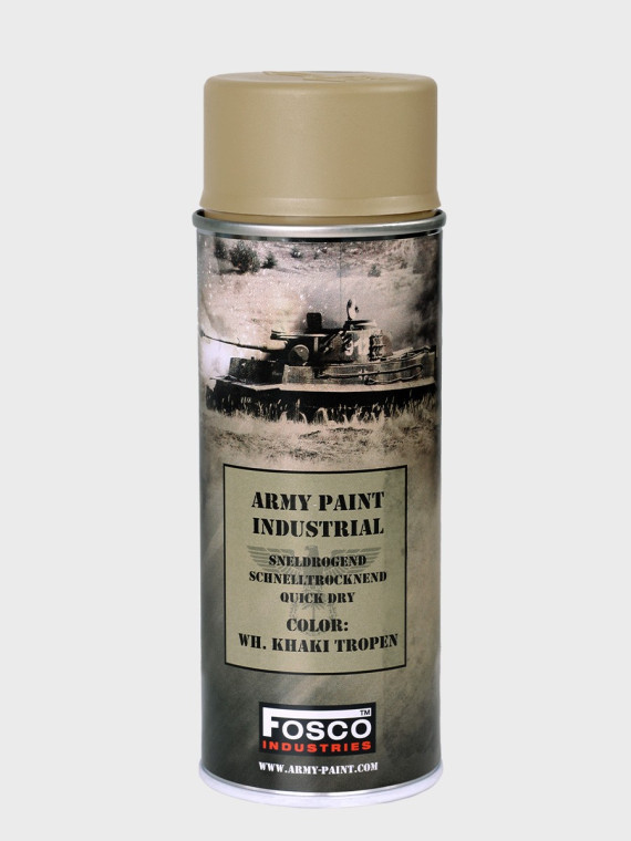 FOSCO INDUSTRIES Farba w Sprayu do Maskowania Broni Sprzętu 400ml WH khaki tropen