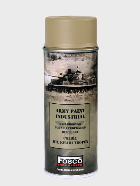 FOSCO INDUSTRIES Farba w Sprayu do Maskowania Broni Sprzętu 400ml WH khaki tropen