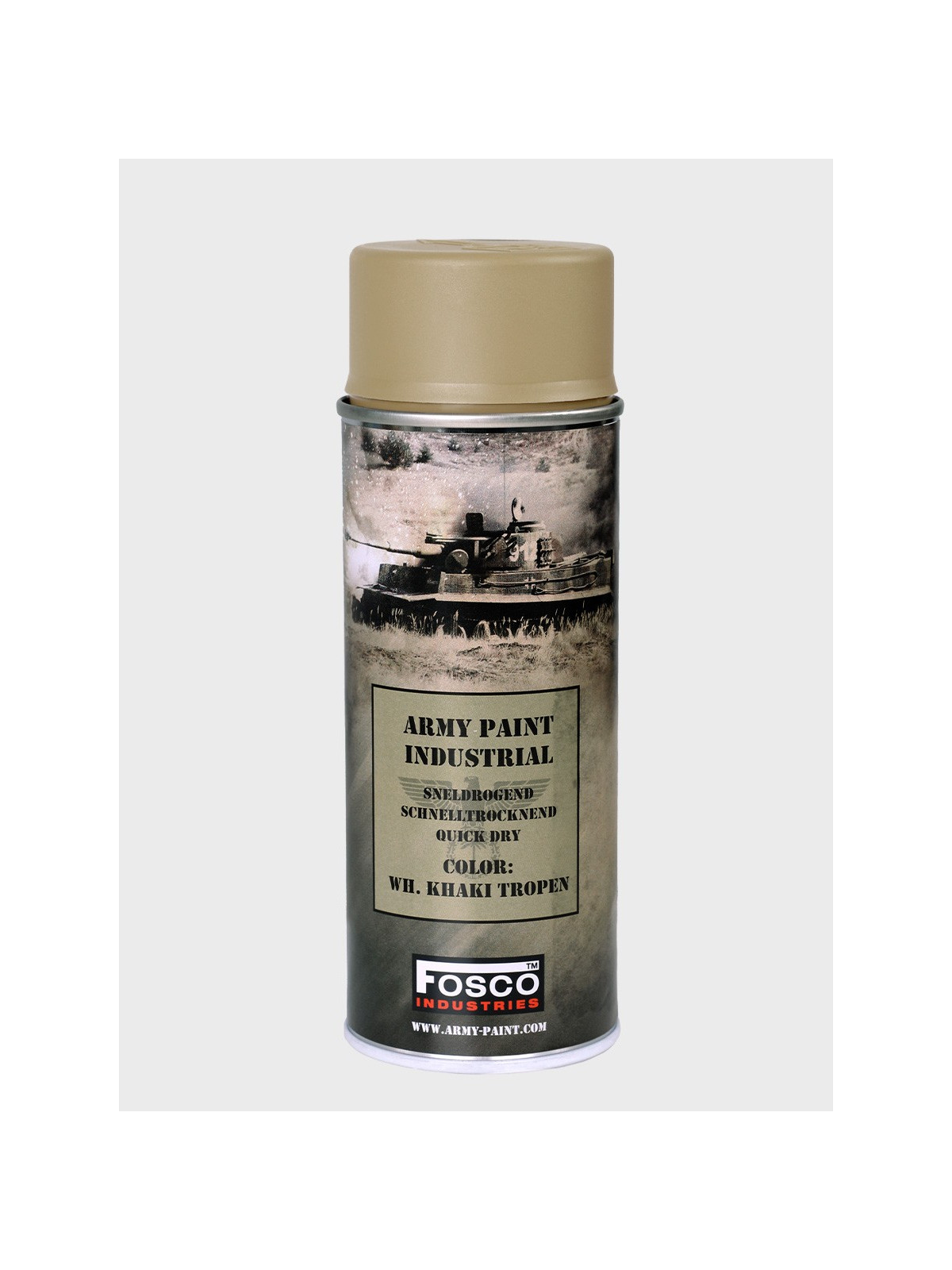 FOSCO INDUSTRIES Farba w Sprayu do Maskowania Broni Sprzętu 400ml WH khaki tropen
