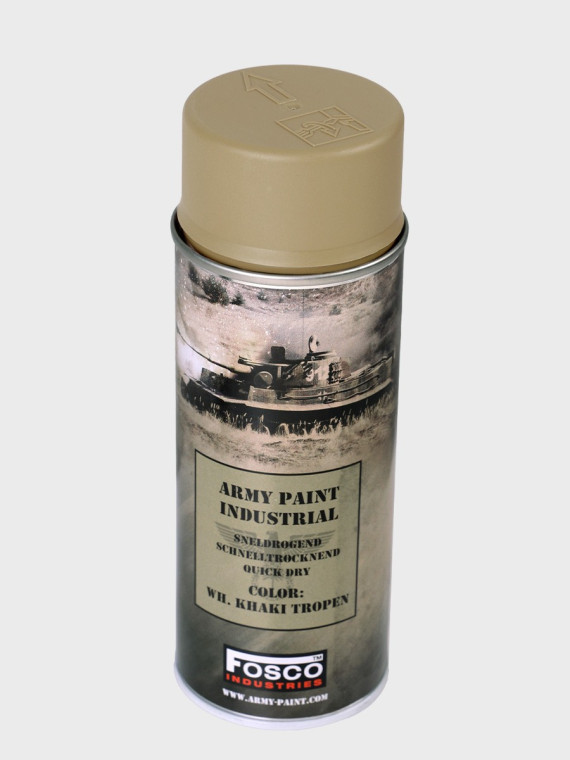 FOSCO INDUSTRIES Farba w Sprayu do Maskowania Broni Sprzętu 400ml WH khaki tropen