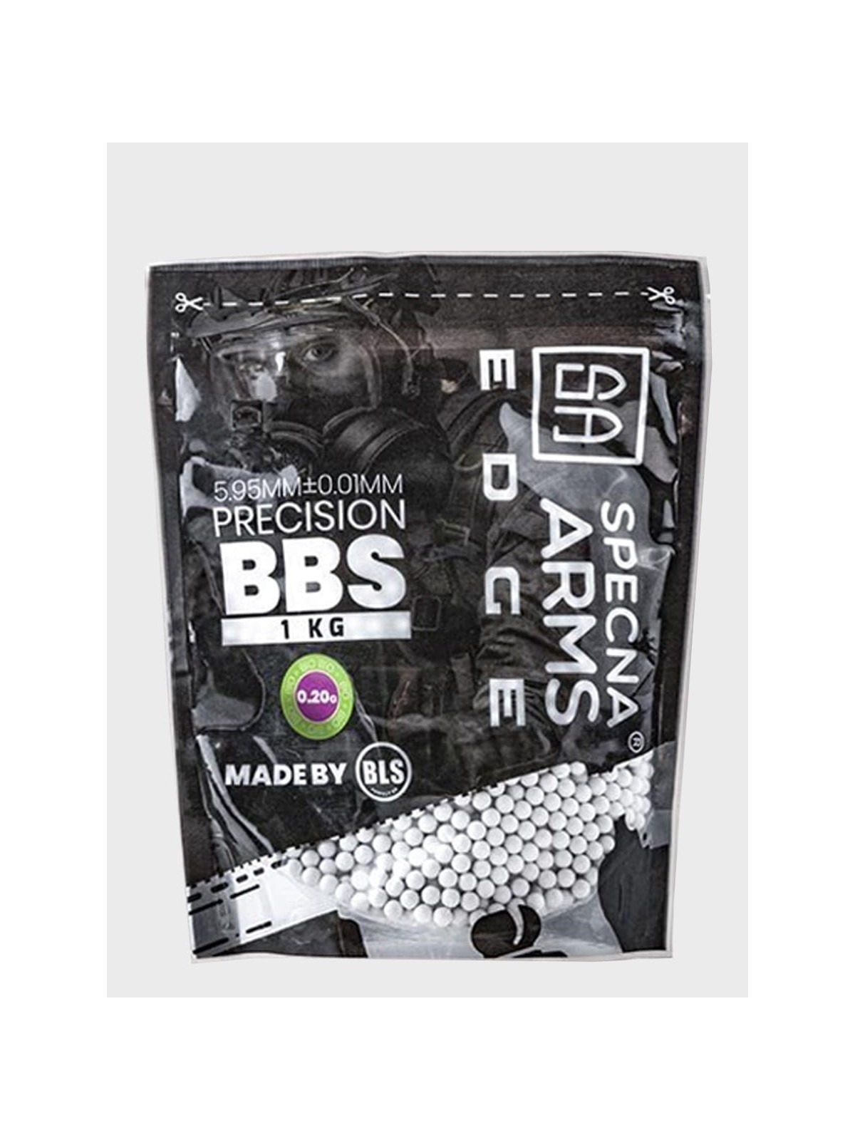 SPECNA ARMS KULKI PRECYZYJNE DO ASG EDGE Bio 0,20g 1kg białe