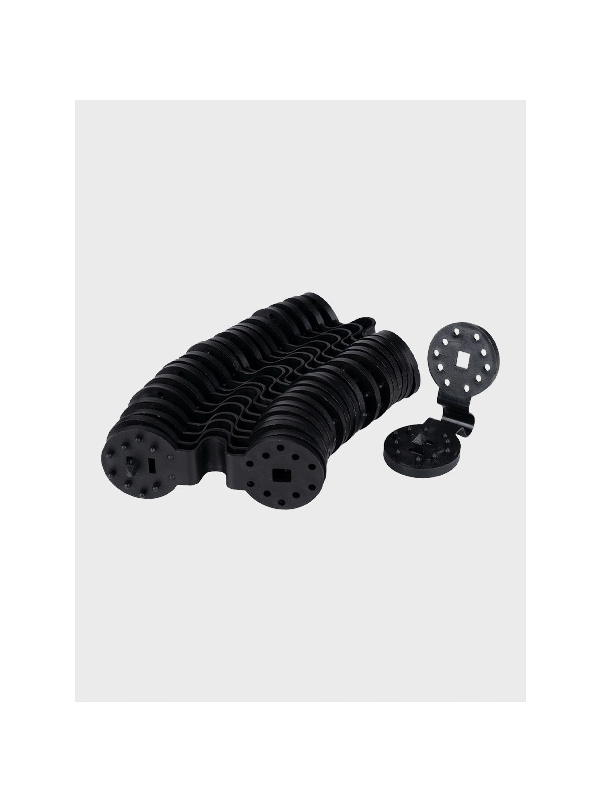 FOSCO INDUSTRIES Klips montażowy okrągły do plandek tarpów czarny