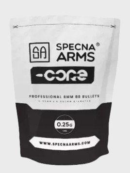 SPECNA ARMS KULKI DO ASG CORE 0,25g 1 KG BIAŁE