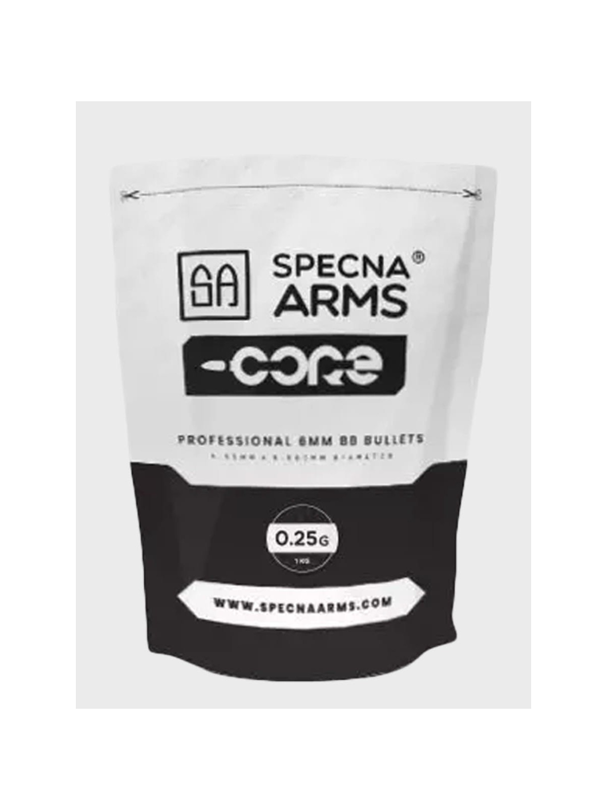 SPECNA ARMS KULKI DO ASG CORE 0,25g 1 KG BIAŁE