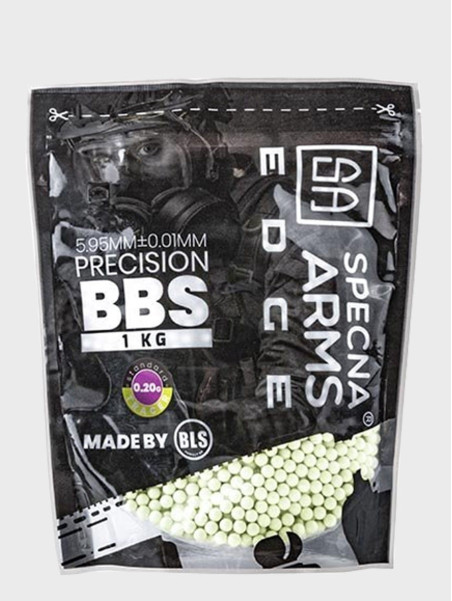 SPECNA ARMS KULKI PRECYZYJNE DO ASG EDGE TRACER 0,20g 1kg Zielone