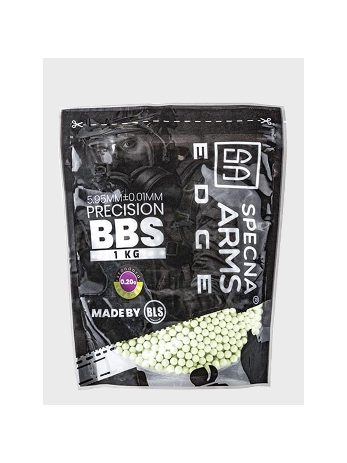 SPECNA ARMS KULKI PRECYZYJNE DO ASG EDGE TRACER 0,20g 1kg Zielone