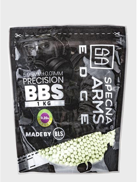 SPECNA ARMS KULKI PRECYZYJNE DO ASG EDGE TRACER BIO 0,20g 1kg Zielone