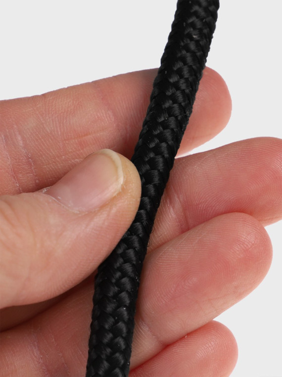 FOSCO INDUSTRIES Linka Bushcraft EDC Survival na biwak 7mm 1m Czarna
