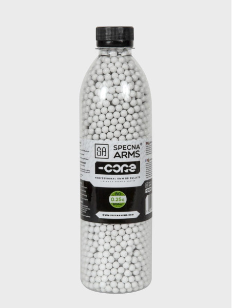 SPECNA ARMS KULKI DO ASG CORE 0,25G 3000 SZT. BUTELKA BIAŁE