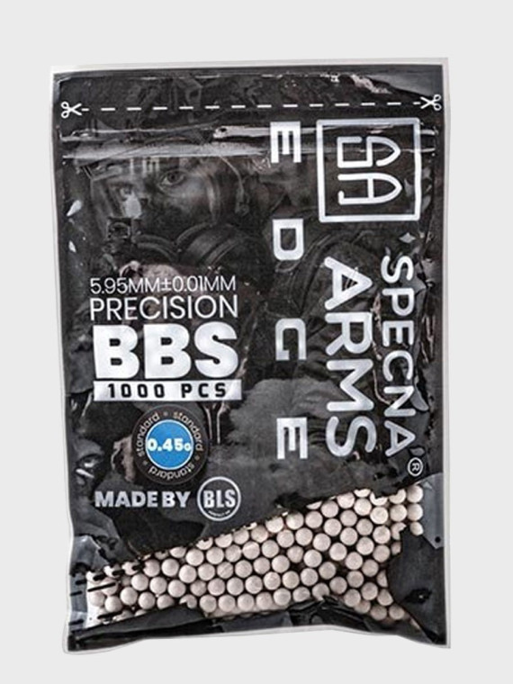 SPECNA ARMS KULKI PRECYZYJNE DO ASG EDGE 0,45g 1000 szt. IVORY