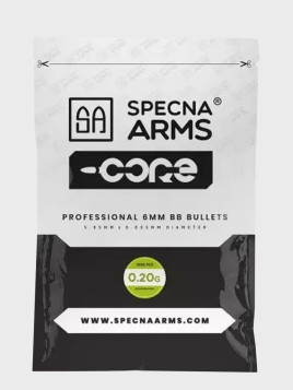 SPECNA ARMS KULKI DO ASG CORE BIO 0.20g 1000 szt. BIAŁE