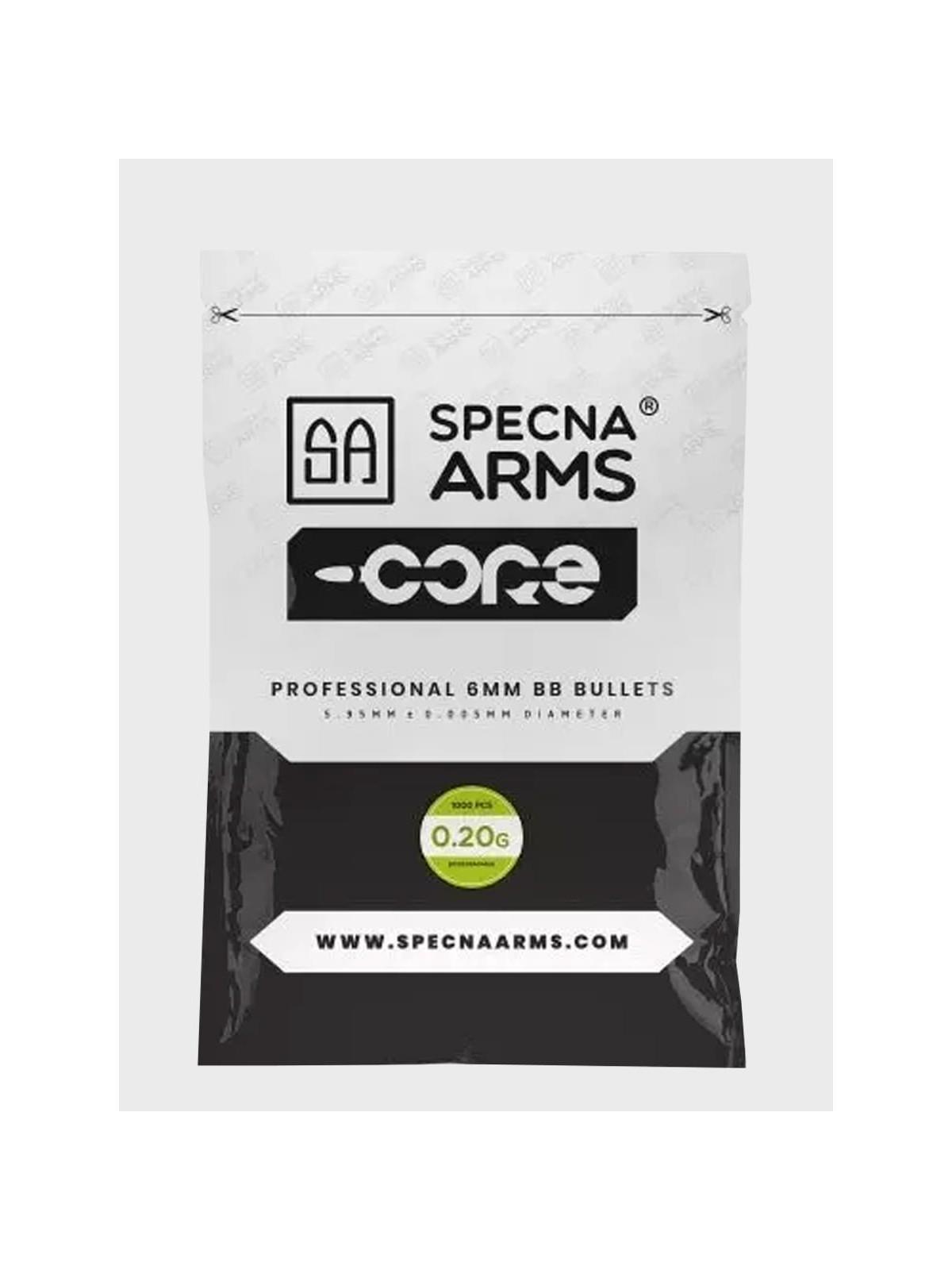 SPECNA ARMS KULKI DO ASG CORE BIO 0.20g 1000 szt. BIAŁE