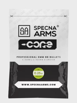 SPECNA ARMS KULKI DO ASG CORE BIO 0,25g 1 KG BIAŁA