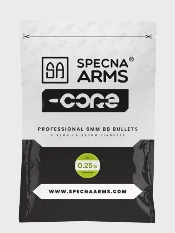 SPECNA ARMS KULKI DO ASG CORE BIO 0,25g 1 KG BIAŁA
