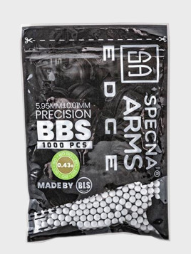 SPECNA ARMS KULKI PRECYZYJNE DO ASG EDGE BIO 0,43g 1000 szt. BIAŁA