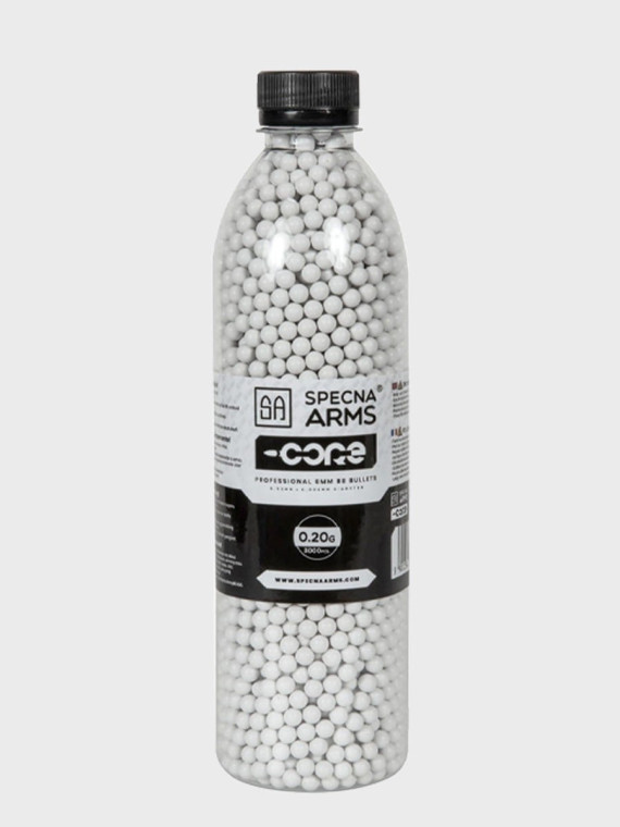 SPECNA ARMS KULKI DO ASG CORE 0,20g BUTELKA 3000 szt. BIAŁE