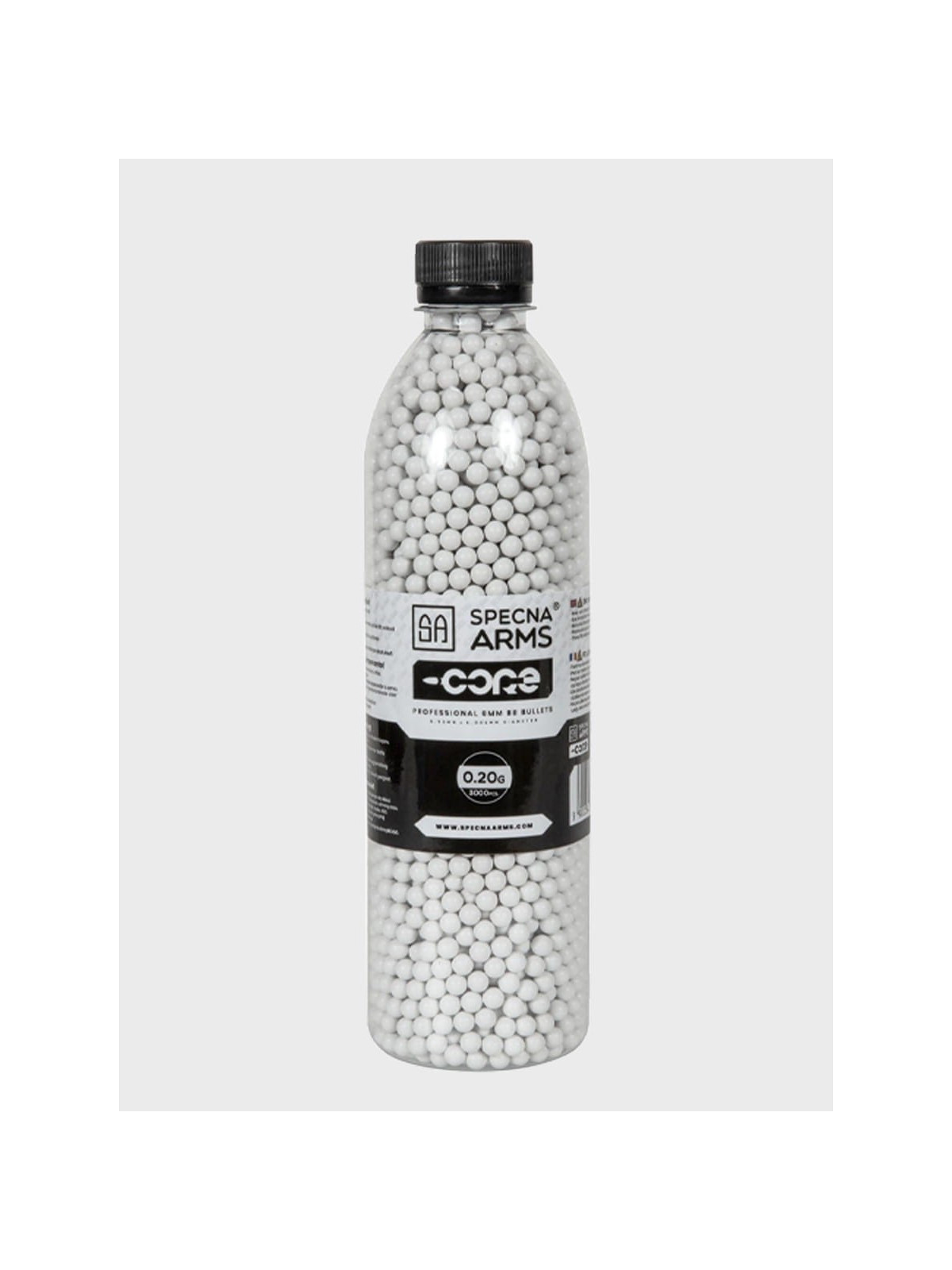 SPECNA ARMS KULKI DO ASG CORE 0,20g BUTELKA 3000 szt. BIAŁE