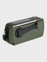 FOSCO INDUSTRIES Radio turystyczne solarne awaryjne korbka powerbank SW1/SW2/FM/AM Oliwkowe