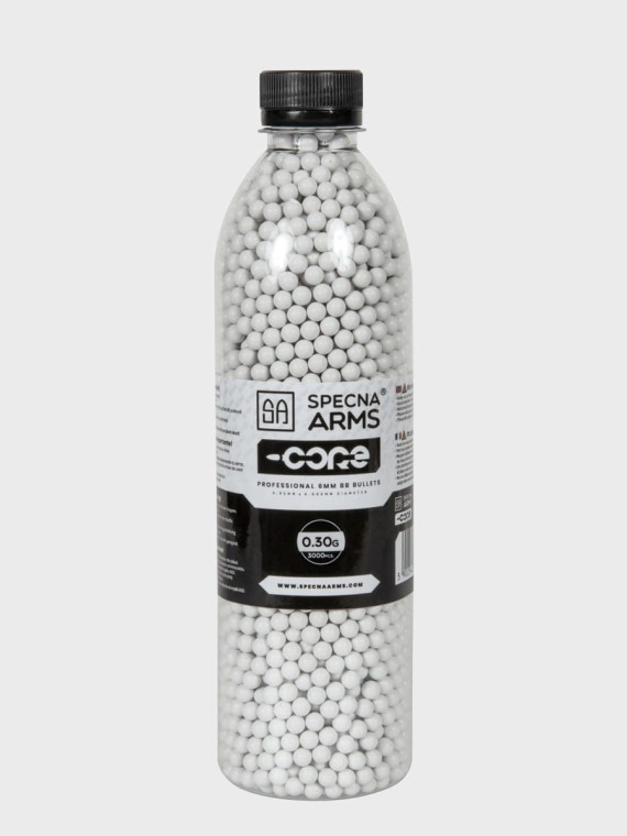 SPECNA ARMS KULKI DO ASG CORE 0,30g BUTELKA 3000 szt. BIAŁE