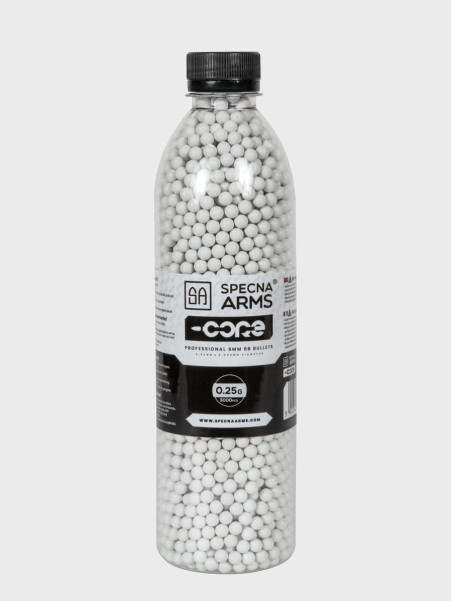 SPECNA ARMS KULKI DO ASG CORE 0,25g BUTELKA 3000 szt. BIAŁE