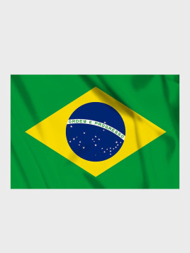FOSCO INDUSTRIES Flaga na maszt Brazylii Brazylia 100 x 150 cm