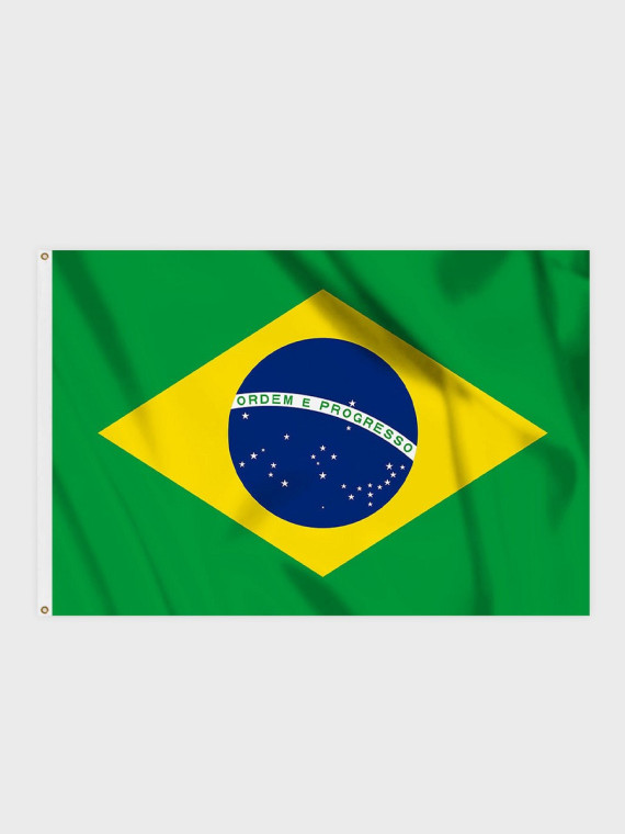 FOSCO INDUSTRIES Flaga na maszt Brazylii Brazylia 100 x 150 cm