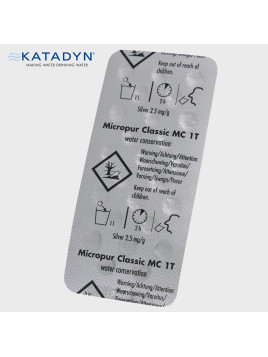 KATADYN TABLETKI DO UZDATNIANIA ODKAŻANIA WODY MICROPUR CLASSIC 25 TABLETEK
