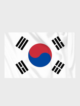 FOSCO INDUSTRIES Flaga na maszt Korei Południowej Korea Południowa 100 x 150 cm