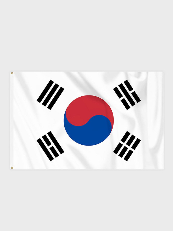 FOSCO INDUSTRIES Flaga na maszt Korei Południowej Korea Południowa 100 x 150 cm